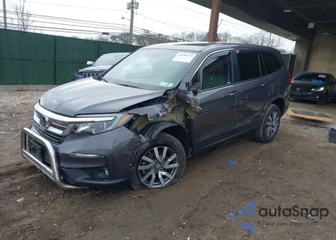 2019 Honda Pilot Ex z USA, uszkodzony, nr VIN 5FNYF6H33KB065108